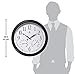 24 inch Black Wall Clock The Definitive by Infinity Instruments