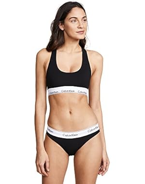 Underwear Women's Modern Cotton Bralette, Black, Small