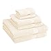 Superior Egyptian Cotton Pile 6 Piece Towel Set, Includes 2 Bath, 2 Hand, 2 Face Towels/Washcloths, Ultra Soft Luxury Towels, Thick Plush Essentials, Guest Bath, Spa, Hotel Bathroom, Cream