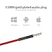 Earbuds with Microphone, MXditect In Ear Earphones Headphones with 3.5 mm Jack w/ Stereo HIFI Sound for iPhones, Android Red
