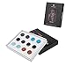 TOPBRIGHT 6 Pairs Set Mixed Stone Saddle Ear Plugs Stretcher Expander Tunnels Ear Gauges Piercing Jewelry