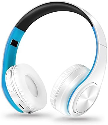 Caissen Headphones Headphones – Comfortable Stereo Wireless Bluetooth Headset Ear Muffs, Adjustable, Soft Memory Protein, Built-in Microphone Wired for PC/Mobile Phones