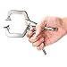 MAXPOWER Heavy Duty Locking C-Clamp Set - 11 Inch and 6 Inch 3-Piece Nickel Plated C-Pliers With Swivel Tips