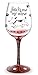 Epic Products Fetch Me My Wine Hand Decorated Wine Glass, Multicolor