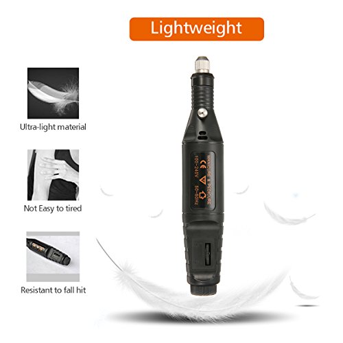 ARTISTORE Drilling And Polishing Machine Pen 9-12VDC Adjustable Rotating Speed Engraver Pen Carve Tool 14-Pcs Electric Grinder Rotary Tool and Accessories Kit For Small Objects Carved Polished
