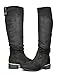 DREAM PAIRS TROLLEY Women's Fashion Knee High Slouchy Side Zipper Riding Boots