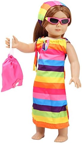 Toy Doll Clothes - Beach Dress 4 Piece Set