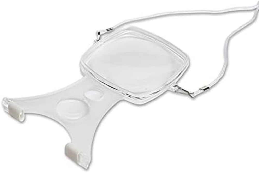 Magnifying Glass with Neck Cord | Zoom x2 | White | Mobiclinic