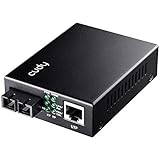 Cudy Gigabit Ethernet Media Converter, 100/1000 Base-LX to 100/1000Base-T, SC, up to 20km, Single Mode Dual SC Fiber