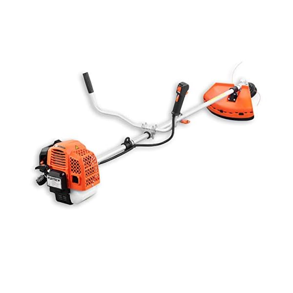 FUXTEC Benzin Motorsense â 2in1 Multitool Trimmer FX-MS162 mit 62cc 3,5PS Leistung, 2-Takt - Profi-Tragegurt Rasentrimmer, Freischneider fs Faden â Easy Starter – Bild 3