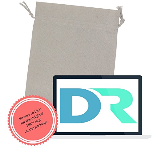 100 Percent Cotton Muslin Drawstring Bags 12-Pack For Storage Pantry Gifts - Unbleached (7 x 12 inch, Beige)