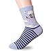 Raytine Famous Japanese Animation Print Crew Socks, 4 Pairs, One Size