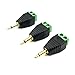 Poyiccot 3.5mm Speaker Wire Screw Terminal Aadapter, 3.5mm (1/8