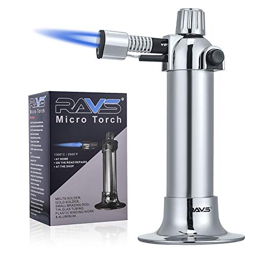 Butane Torch, Adjustable Flame Kitchen Torch Lighters Refillable 13ML