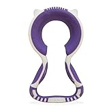 Lil Helper Baby Bottle Holder with Teether BPA BPC Free Hands Free Teething Relief and Feeding Dishwasher Safe - Purple - One Size