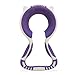Lil Helper Baby Bottle Holder with Teether BPA BPC Free Hands Free Teething Relief and Feeding Dishwasher Safe - Purple - One Size