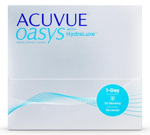 ACUVUE® OASYS 1-DAY con tecnología HydraLuxe™ - Reemplazo Diario - proteccion UV - 90 lentes