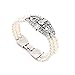 Multilayer Imitation Pearl Strand Bracelet Crystal Bracelet for Women Gilrs Cyber Monday Week Deals