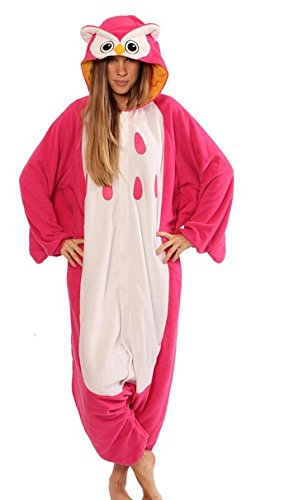 WOTOGOLD Animal Cosplay Costume Blue Pink Owl Unisex Adult Pajamas
