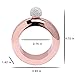Humphrey Amelia Boozy Bangle Bracelet Flask Rose Gold Flasket with Funnel (3.5oz Rosegold with Rhinestones lid)