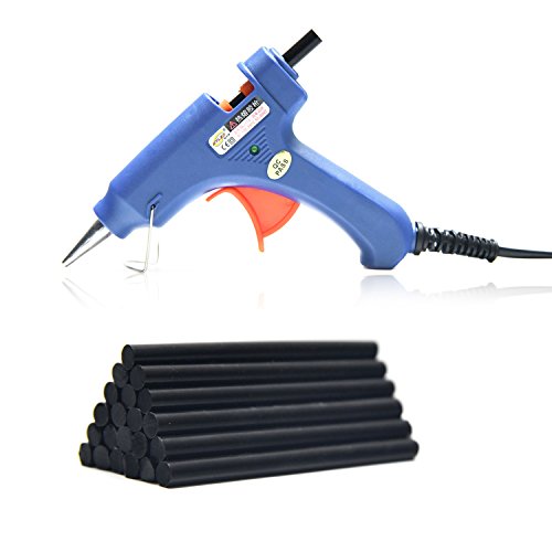Neitsi Mini Hot Melt Glue Gun High Temperature Melting Glue Gun Kit with 12pcs Glue Sticks (Black) - Thumbnail 3