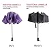 Fidus Inverted Reverse Sun&Rain Car Umbrella Large Windproof Travel UV Umbrella for Women Men - Auto Open Close(Purple)