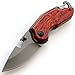 Eafengrow EF17 Folding Pocket Knife Wood Handle 7Cr13Mov Steel Blade Pocket Hunting Knife Outdoor EDC Tool Camping Knives