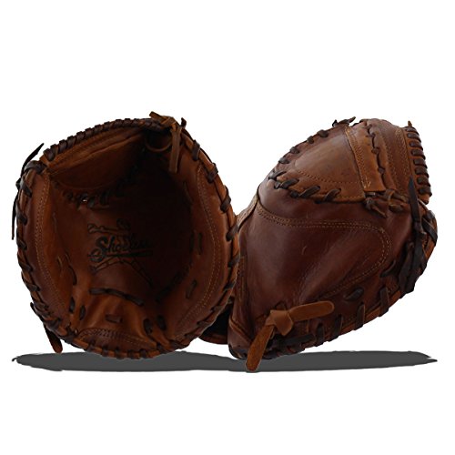 Shoeless Joe Gloves Fast Pitch Catchers Brown Mitt, 32-Inch, Right Handed