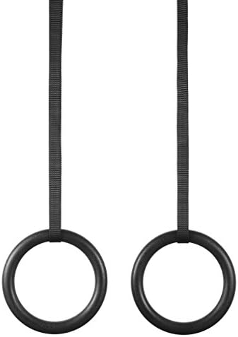 Gymtools Gymnastics Rings with Adjustable Competition Straps – Heavy Duty Gym Accessories Set for Home Gymnast Workout, Crossfit, Indoor Fitness Training Men &amp; Women