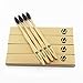 PAVICICO Bamboo Toothbrush, Organic Plant Based, Biodegradable and Eco-Friendly with Extra Soft BPA Free Bristles Charcoal Infused - Pack of 4 Adults