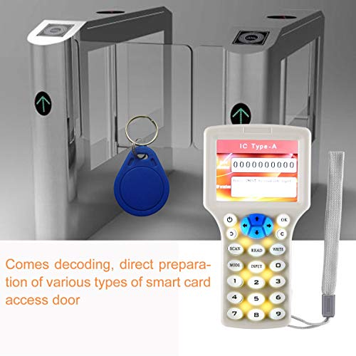 White CTCSS 99 up to 3 km(Open Field) 9 Frequency Copy Encrypted NFC Smart Card RFID Copier ID/IC Reader Writer with USB Cable - Thumbnail 6