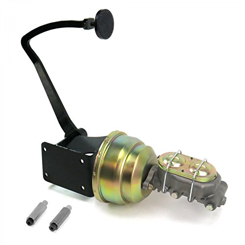 Helix Suspension Brakes and Steering HEXPKA790B1 47-54 Chevy Truck 7 Dual Brake Pedal kit Disk/Disk3in Blk Pad