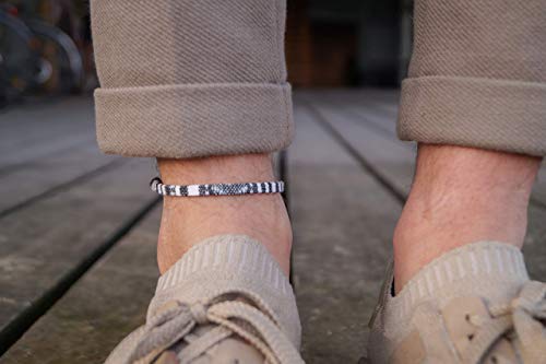 image for madebynami Mens Surfer Anklet - Boho Ankle Bracelet for Men or Women -
