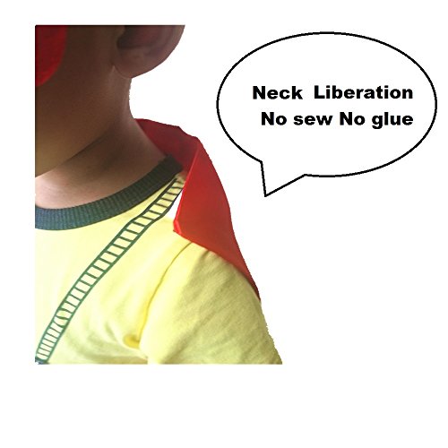 Ranavy Adjustable Super Hero Capes Panel for Children with Sticky Velcro Multi-purpose 27.55" - Image 4