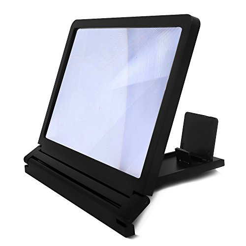 Tiannuofa Mobile Phone Screen Magnifier 3D HD Enlarged Movie Video Amplifier-Univerasl Compatibility - Fit For the iPhone 4, 5, 6, 6s 7Plus, Samsung Galaxy Note 4, Note 5 & any other phone