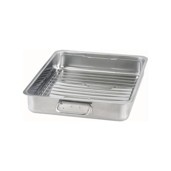IKEA 9789178905638 KONCIS Roasting pan with grill rack, stainless steel