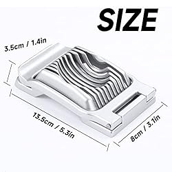 2 Packs Egg Slicer, Stainless Steel Wire Egg Slicer