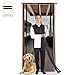 Magnetic Screen Door with Heavy Duty Mesh Curtain and 26 Magnets from Top to Bottom Frame Hook & Loop Fits Doors Up to 39