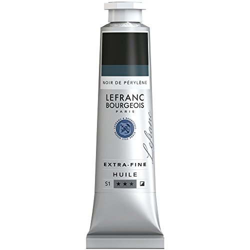 Lefranc Bourgeois Extra-Fine Oil Paint, Artists Quality, Perylene Black, 40ml Tube