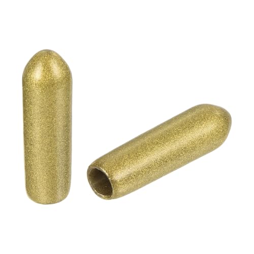 uxcell 100pcs Round Rubber End Caps 9/64"(3.5mm) Gold Vinyl Cover Screw Thread Protectors at Amazon
