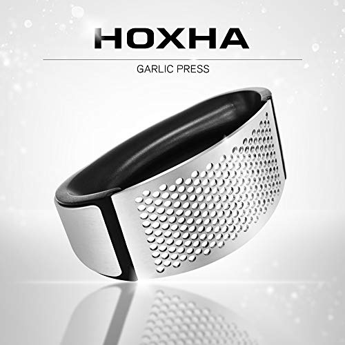 image for HOXHA Garlic Press Squeezer, Stainless Steel Mincer Ginger Crusher Pee