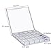 OneDor Clear/Transparent Plastic Storage Organizer for Beads, Rings, Jewelry Accessories, Art, and Small DIY Crafts. Contains 20 Individual Rectangle Plastic Containers