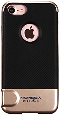 moweek wireless expansion cellphone hard shell external storage from 2G to 256G App intelligent management and shockproof 2 in 1 cover for iPhone 6/6s/7 optional 4 colors (Rose Golden)