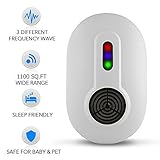 Eco-Mate Triple Action Rat Repellent Ultrasonic, Rodent Mice Repeller Indoor Use, Pest Mouse Control without Chemicals, Safe for Pets (1)