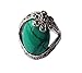LadayPoa Women's Cubic Zircon created-Turquoise Ring Fashion Silver Plated Stone Rings Size 7