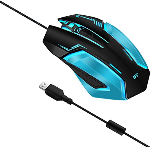 image for Gaming Mouse SOWTECH USB Wired Gaming Mice 4 Adjustable DPI Levels 7 C