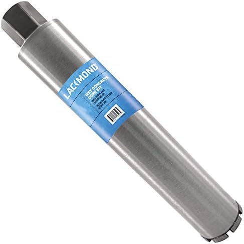 Lackmond SPL Series - Wet Cured Concrete Core Drill Bit - 9" Reinforced Concrete Hole Saw with Segmented Diamond Rim Configuration & 1 1/4"-7 Thread Arbor - 50090