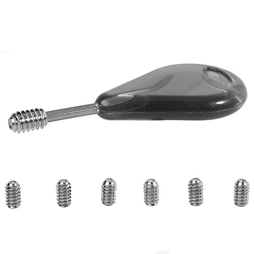 Dwawoo Surfboard Accessories, 6 Fin Grub Screws and Key for Surfboard Fin for Removing or Installing The Grub Screws That Hold You Fins in - Thumbnail 2