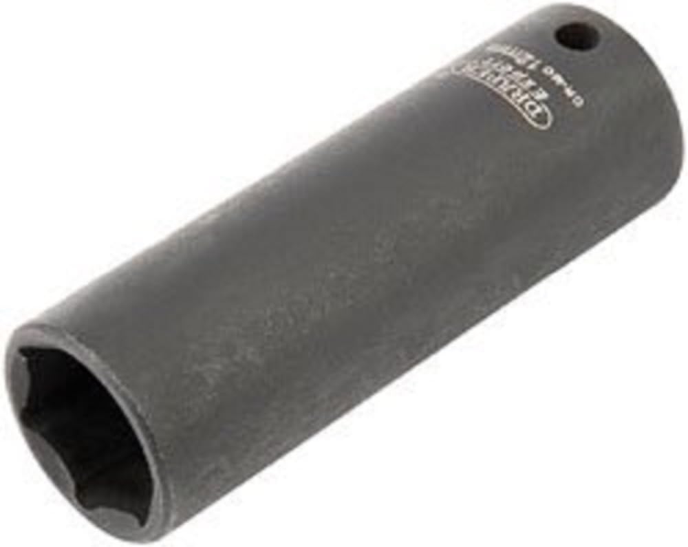 Draper 5190 1/4" Square Drive Expert Hi-Torq Metric Deep Impact Socket, 12 mm Size