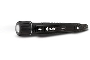 FLIR VP50-2 CAT IV Non-Contact Voltage Detector, Featuring Light, Vibration, and Beeper Feedback Alarms and a Powerful LED Fl